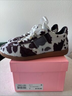 SMASH-LIMA Cow Print Sneakers
